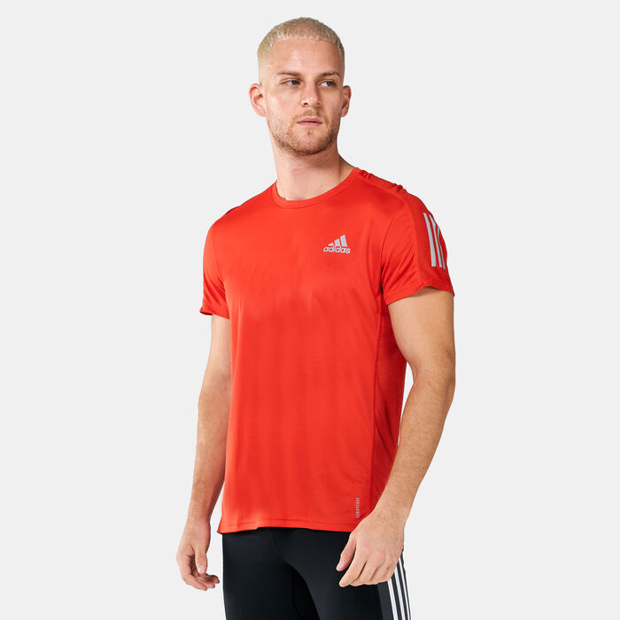 adidas Men's Own the Run T-Shirt Red adidas Men's Own the Run T-Shirt Red image number 0