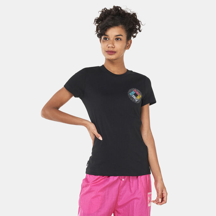PUMA Women's SWxP Graphic T-Shirt Black PUMA Women's SWxP Graphic T-Shirt Black image number 0