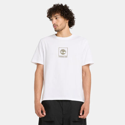 Timberland Men's Stack Camo T-Shirt White