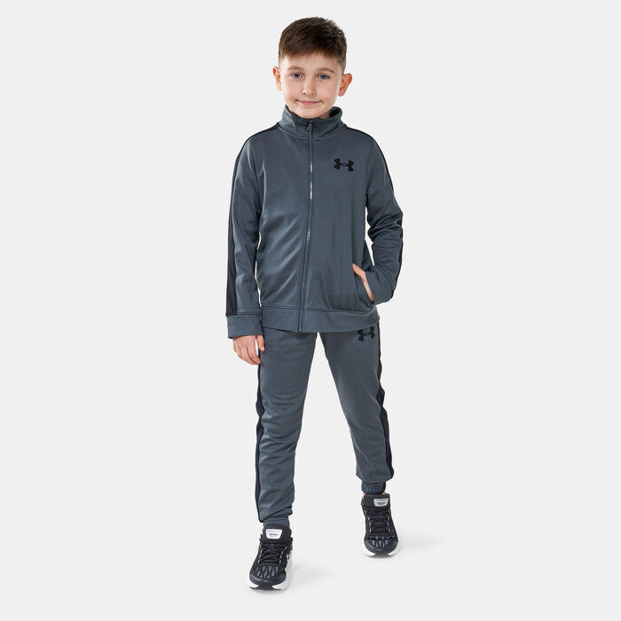 Under Armour Kids' UA Knit Tracksuit Grey Under Armour Kids' UA Knit Tracksuit Grey image number 0