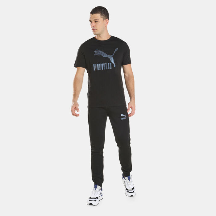 PUMA Men's Iconic T7 Double Knit Track Pants Black image number 2