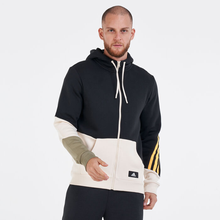 adidas Men's Sportswear Colourblock Hoodie Black adidas Men's Sportswear Colourblock Hoodie Black image number 0