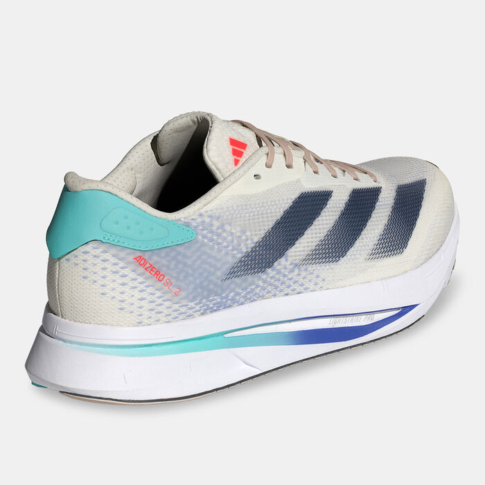 adidas Men's Adizero SL2 Running Shoes White adidas Men's Adizero SL2 Running Shoes White image number 2