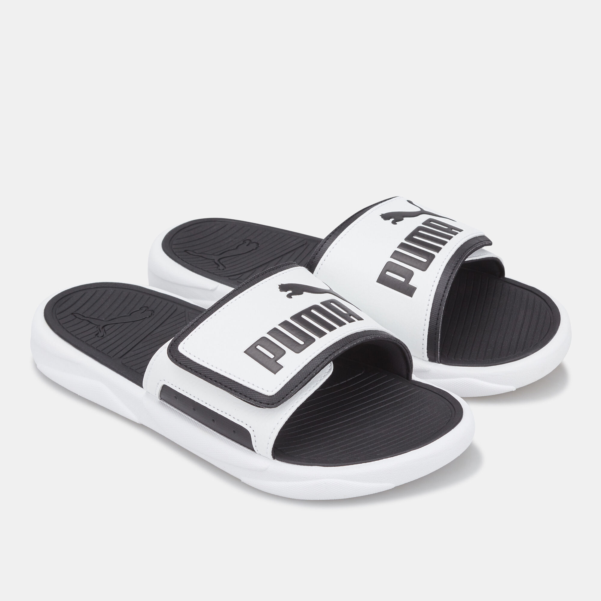 Buy PUMA Men s Royalcat Comfort Slides White in Qatar SSS