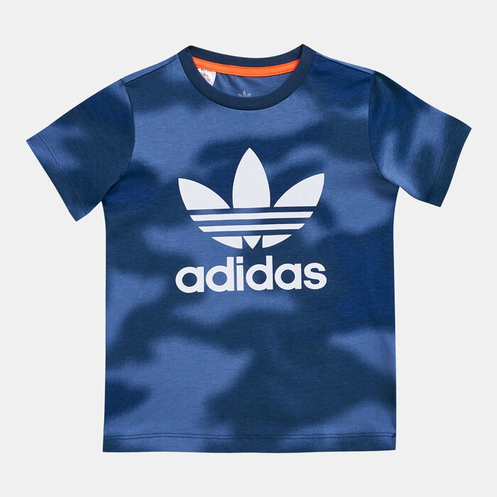 adidas Originals Kids' Camo T-Shirt Blue image number 0