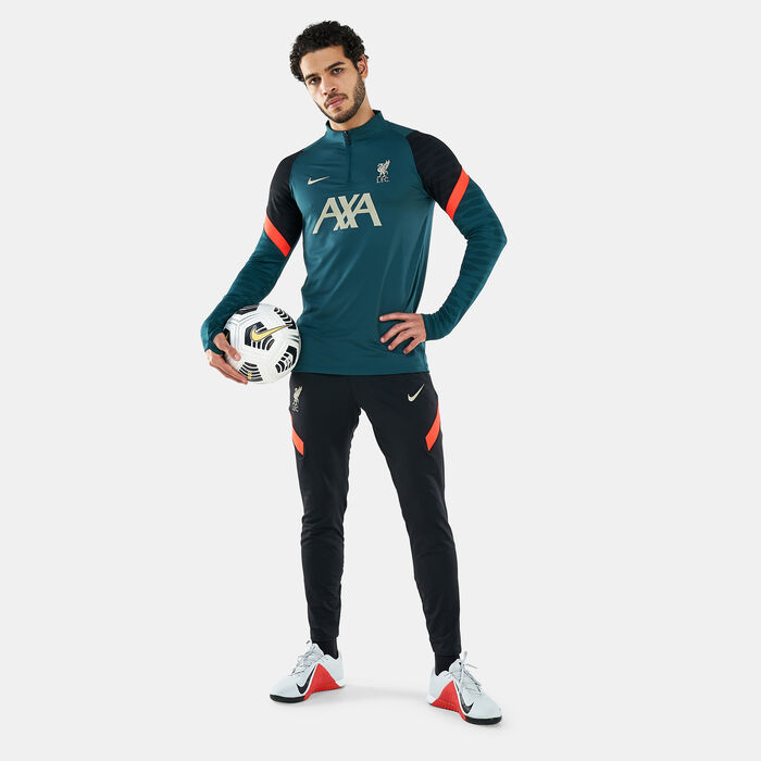 Nike Men's Liverpool F.C. Dri-FIT Strike Dril T-Shirt Green image number 2