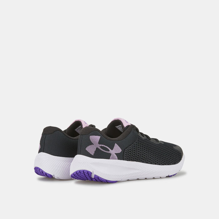 Under Armour Kids' UA Charged Pursuit 2 Shoe Black Under Armour Kids' UA Charged Pursuit 2 Shoe Black image number 2