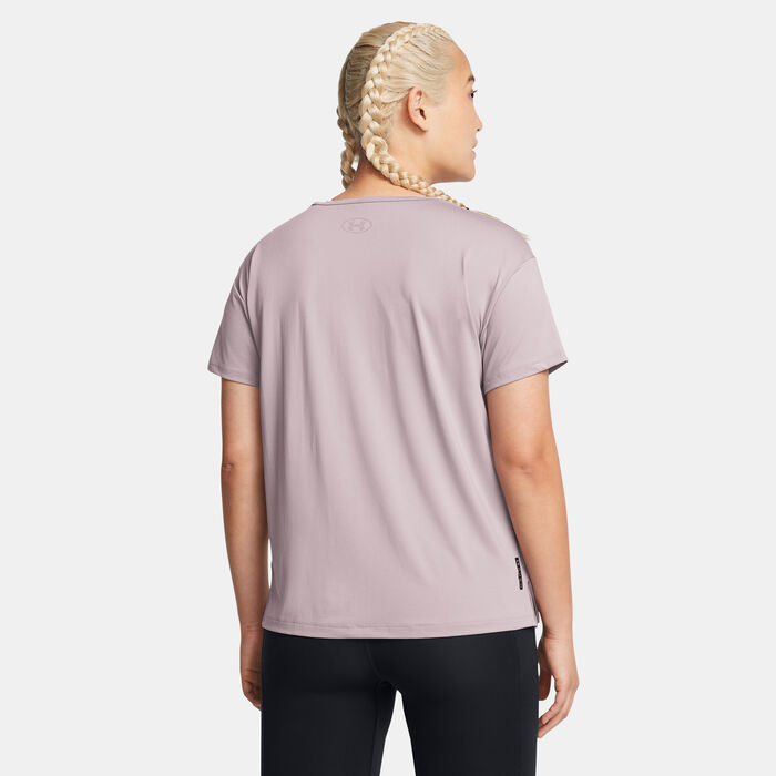 Under Armour Women's UA RUSH™ Energy 2.0 Training T-Shirt Grey Under Armour Women's UA RUSH™ Energy 2.0 Training T-Shirt Grey image number 1