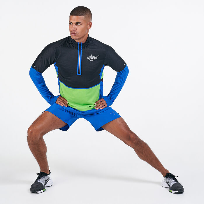 Nike Men's Dri-FIT Elemental Long Sleeves Running T-Shirt Multi Nike Men's Dri-FIT Elemental Long Sleeves Running T-Shirt Multi image number 2