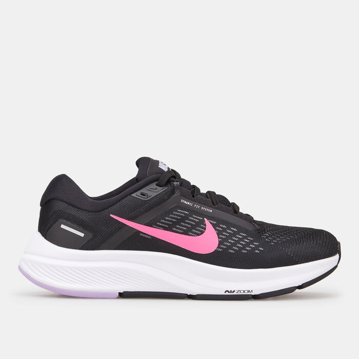 Nike Women's Air Zoom Structure 24 Shoe Black Nike Women's Air Zoom Structure 24 Shoe Black image number 0