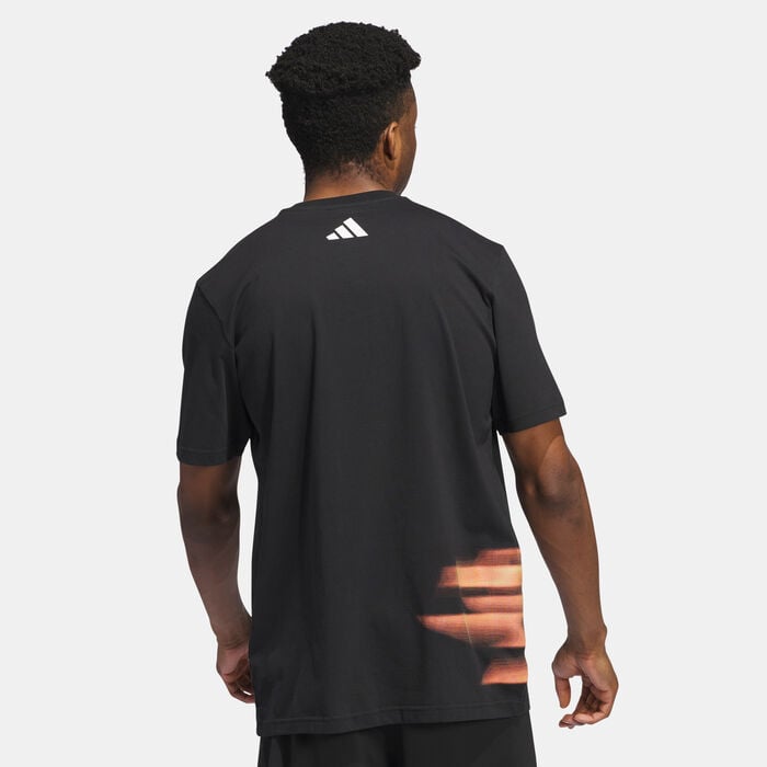 adidas Originals Men's Trae Foundation T-Shirt Black adidas Originals Men's Trae Foundation T-Shirt Black image number 1