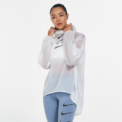 Nike Women's Run Division Pullover Packable Jacket White