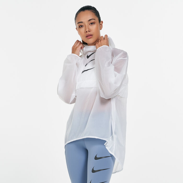 Nike Women's Run Division Pullover Packable Jacket White Nike Women's Run Division Pullover Packable Jacket White image number 0
