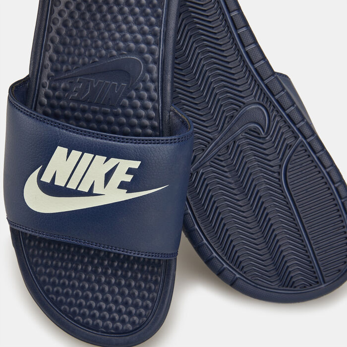 Nike Men's Benassi JDI Slides Blue image number 5