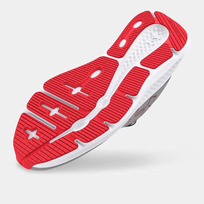 Under Armour Men's Charged Pursuit 3 Big Logo Running Shoes Grey image number 3