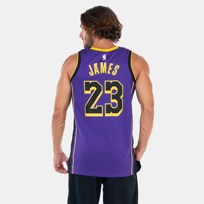 Jordan Men's NBA Los Angeles Lakers Statement Edition Swingman Basketball Jersey Purple Jordan Men's NBA Los Angeles Lakers Statement Edition Swingman Basketball Jersey Purple
