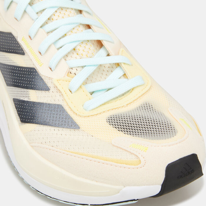 adidas Women's Adizero Boston 11 Shoe Beige adidas Women's Adizero Boston 11 Shoe Beige image number 4