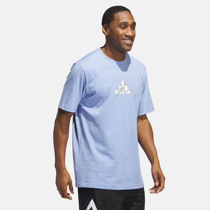 adidas Men's Donovan Mitchell Foundation T-Shirt Blue adidas Men's Donovan Mitchell Foundation T-Shirt Blue image number 2
