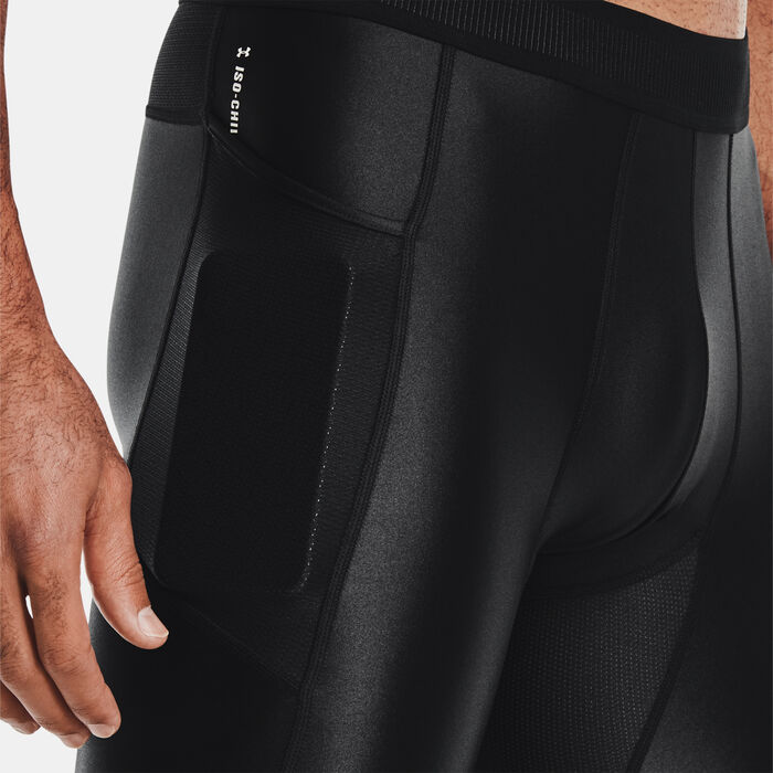 Under Armour Men's UA Iso-Chill Compression Long Shorts Black image number 3