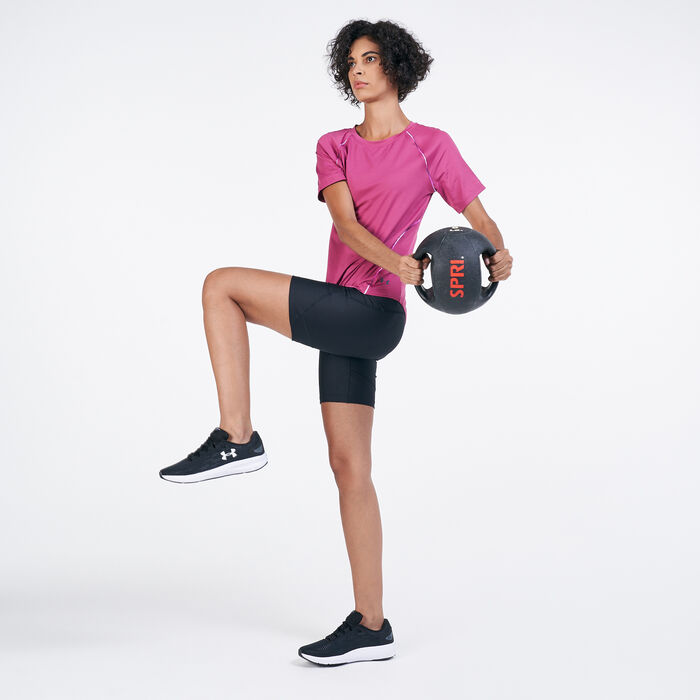 Under Armour Women's RUSH™ T-Shirt Pink Under Armour Women's RUSH™ T-Shirt Pink image number 2
