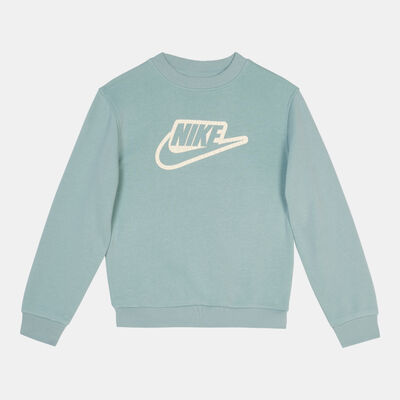 Nike Kids' Sportswear Club+ Crewneck Create Sweatshirt Blue
