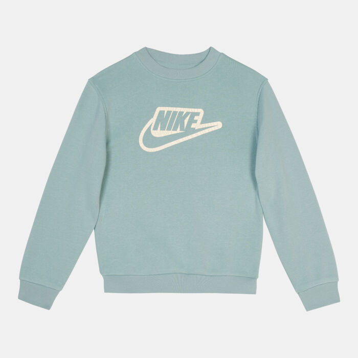 Nike Kids' Sportswear Club+ Crewneck Create Sweatshirt Blue Nike Kids' Sportswear Club+ Crewneck Create Sweatshirt Blue image number 0