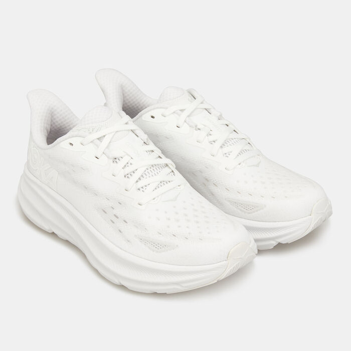 HOKA Women's Clifton 9 Road Running Shoe White image number 2