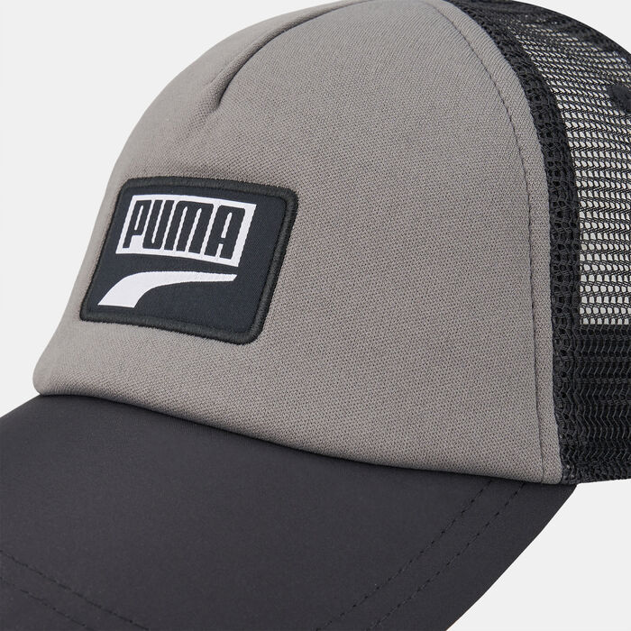 PUMA Men's Logo Trucker Hat Black image number 2