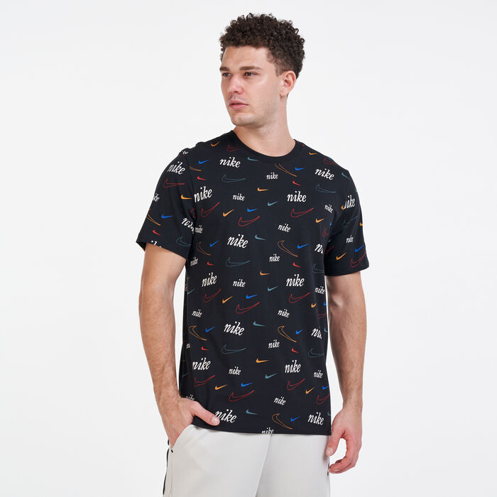 Nike Men's Sportswear Swoosh 50 T-Shirt Black Nike Men's Sportswear Swoosh 50 T-Shirt Black image number 0