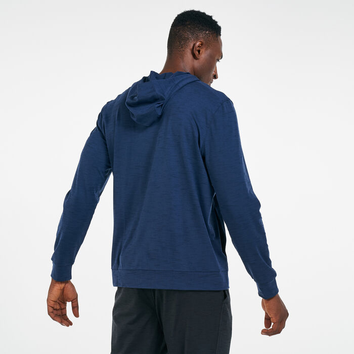 Nike Men's Dri-FIT Hyperdry Yoga Hoodie Blue Nike Men's Dri-FIT Hyperdry Yoga Hoodie Blue image number 1