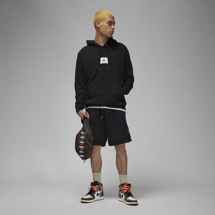 Jordan Men's Flight Fleece Pullover Hoodie Black image number 4