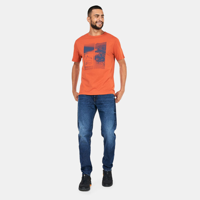 Timberland Men's Mountain-To-River Graphic T-Shirt Orange Timberland Men's Mountain-To-River Graphic T-Shirt Orange image number 2