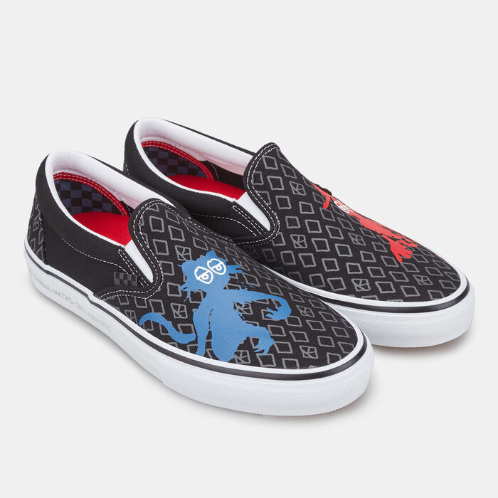 Vans x Krooked Skate Slip-On Unisex Shoe Black Vans x Krooked Skate Slip-On Unisex Shoe Black image number 1