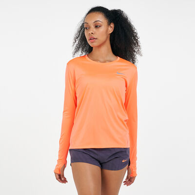 Nike Women's Miler T-Shirt Orange