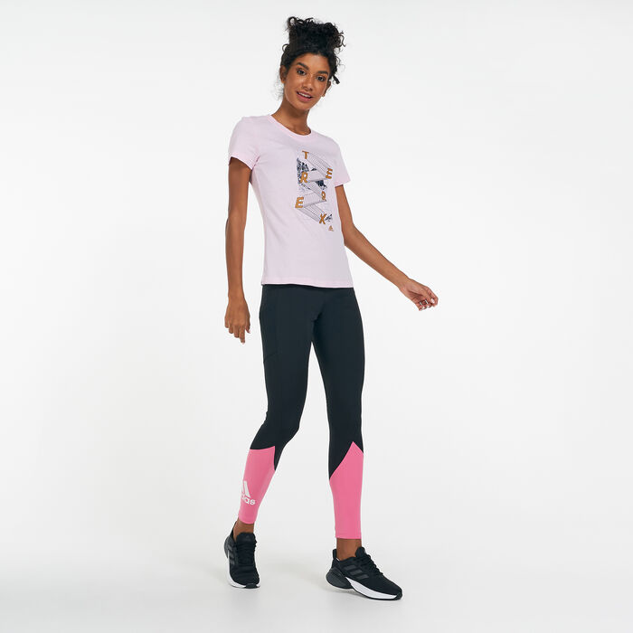 adidas Women's Terrex Nature Graphic T-Shirt Pink adidas Women's Terrex Nature Graphic T-Shirt Pink image number 2