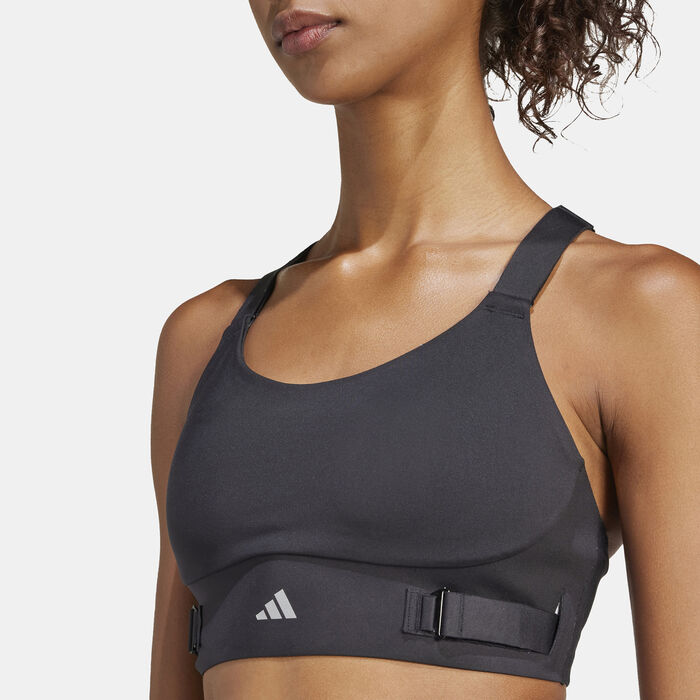 adidas Women's FastImpact Luxe Run High-Support Running Sports Bra Black adidas Women's FastImpact Luxe Run High-Support Running Sports Bra Black image number 3