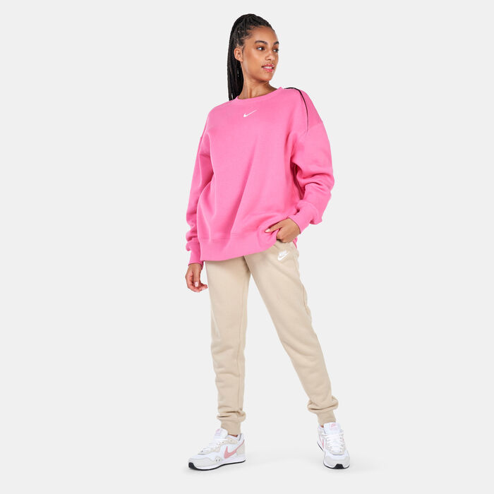 Nike Women's Sportswear Phoenix Fleece Sweatshirt Pink image number 4