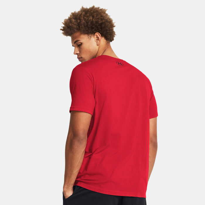 Under Armour Men's Foundation T-Shirt Red Under Armour Men's Foundation T-Shirt Red image number 1