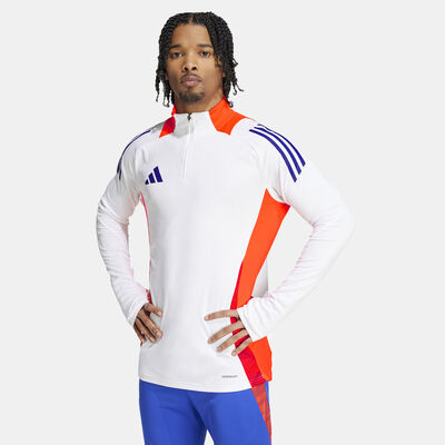 adidas Men's Tiro 24 Competition 1/4-Zip Football Top White