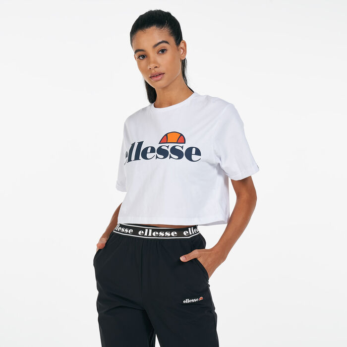 ellesse Women's Alberta Crop Top White ellesse Women's Alberta Crop Top White image number 0