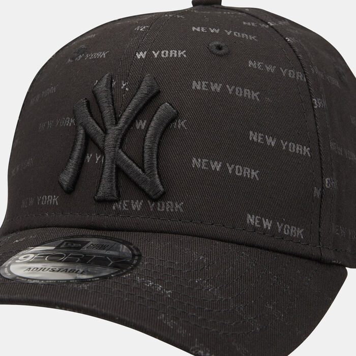 New Era Men's New York Yankees Monogram 9FORTY Adjustable Cap Black image number 2