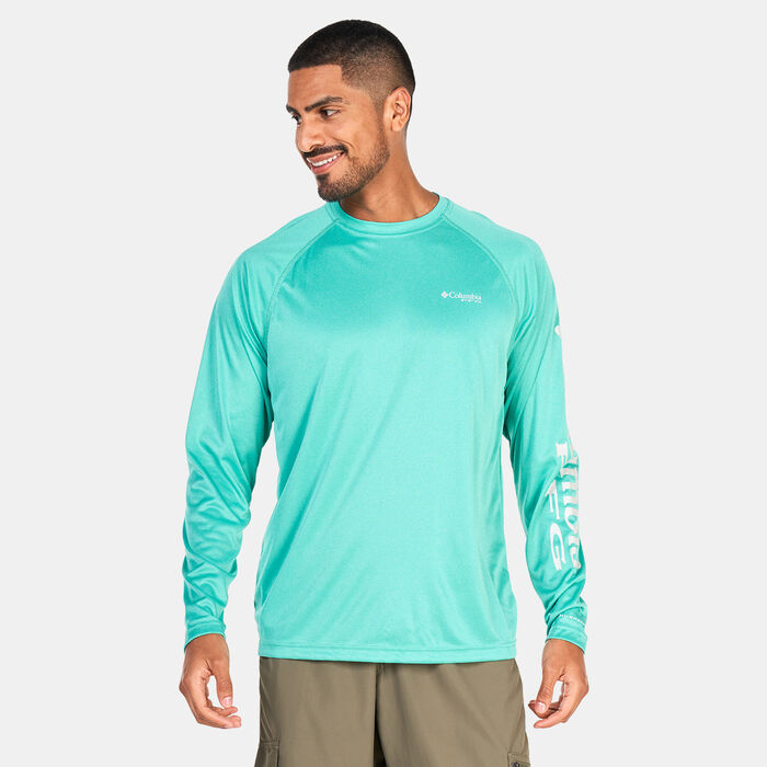 Columbia Men's PFG Terminal Tackle™ Heather Long Sleeve T-Shirt Columbia Men's PFG Terminal Tackle™ Heather Long Sleeve T-Shirt image number 0