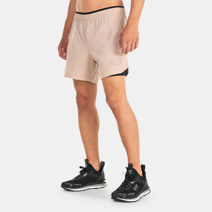 EA7 Emporio Armani Men's Vigor 7 Logo Shorts Grey EA7 Emporio Armani Men's Vigor 7 Logo Shorts Grey image number 0