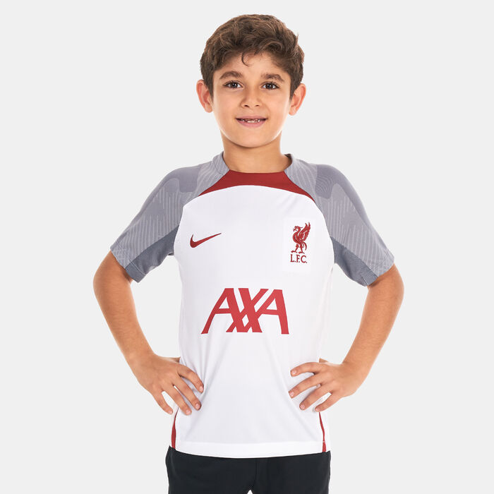 Nike Kids' Liverpool F.C. Strike Dri-FIT Football Jersey White Nike Kids' Liverpool F.C. Strike Dri-FIT Football Jersey White image number 0