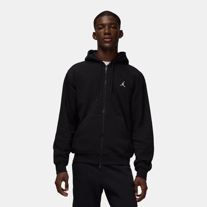 Jordan Men's Brooklyn Fleece Full-Zip Hoodie Black Jordan Men's Brooklyn Fleece Full-Zip Hoodie Black image number 0