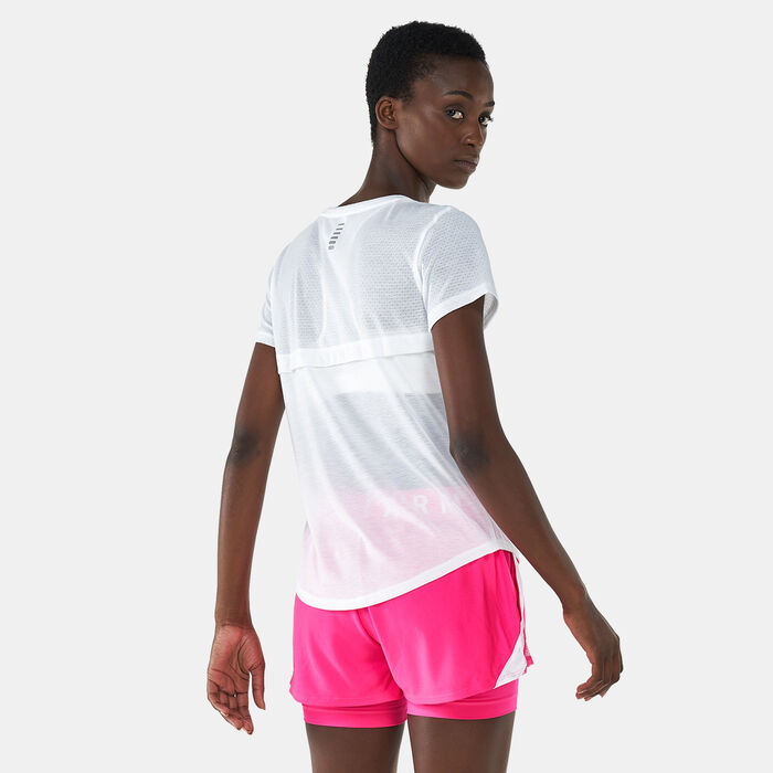 Under Armour Women's Streaker T-Shirt White Under Armour Women's Streaker T-Shirt White image number 1
