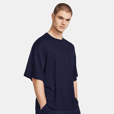 Under Armour Men's Rival Waffle T-Shirt Blue