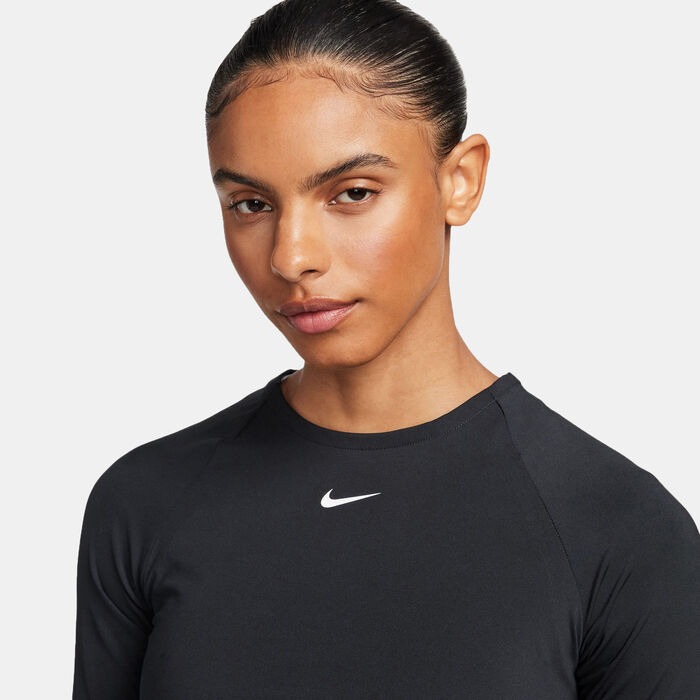 Nike Women's Pro Dri-FIT Crop Top Black image number 3