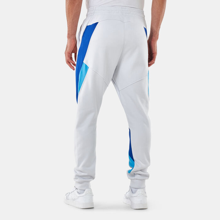 adidas Men's Studio Lounge Colorblocked Pants White adidas Men's Studio Lounge Colorblocked Pants White image number 1