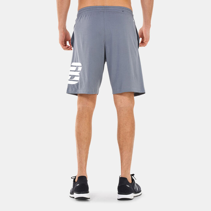 New Balance Men's Heathertech Shorts Grey New Balance Men's Heathertech Shorts Grey image number 1